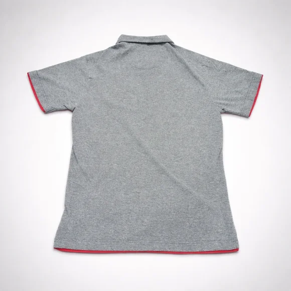 Gray Polo Shirt with Red Accents - Picture 3 of 7
